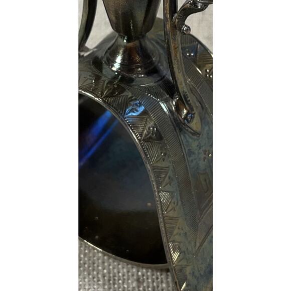 Rare Treble plate toothpick Holder By Simpson Hall Miller & Co 1880 To 1920 - Picture 5 of 6